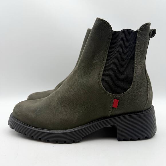 Marc Joseph New York Womens Columbia ST Ankle Booties US 6 Green Leather NWOB - Picture 8 of 13